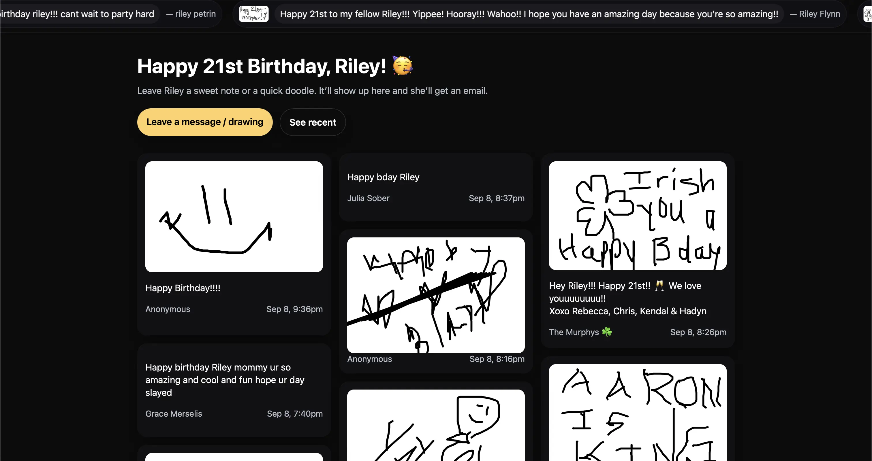 Message/Doodle Board